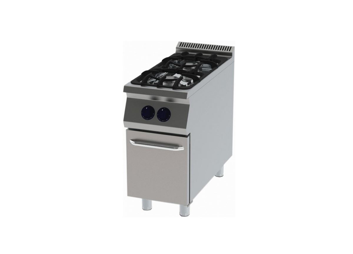 COOKER WITH CUPBOARD WITH GAS